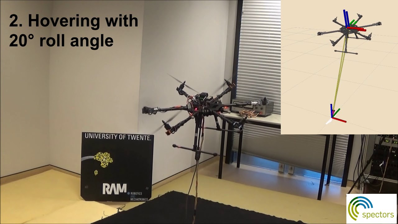Fully-actuated hexarotor UAV for contact-inspection