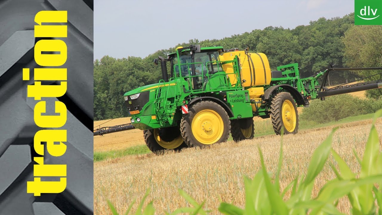 John Deere R4050i PowerSpray in der traction Arbeitsprobe