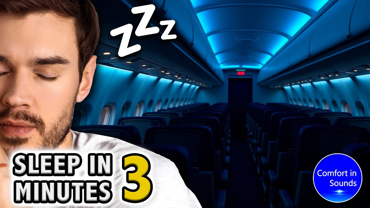 Relaxing Heater Noise & Airplane Ambience Sound | Fall Asleep Deeply | Relaxing White Noise