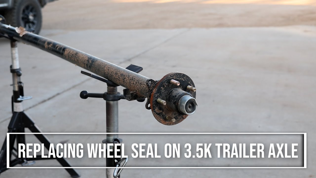 How to Replace a 3,500lb trailer wheel seal/hub
