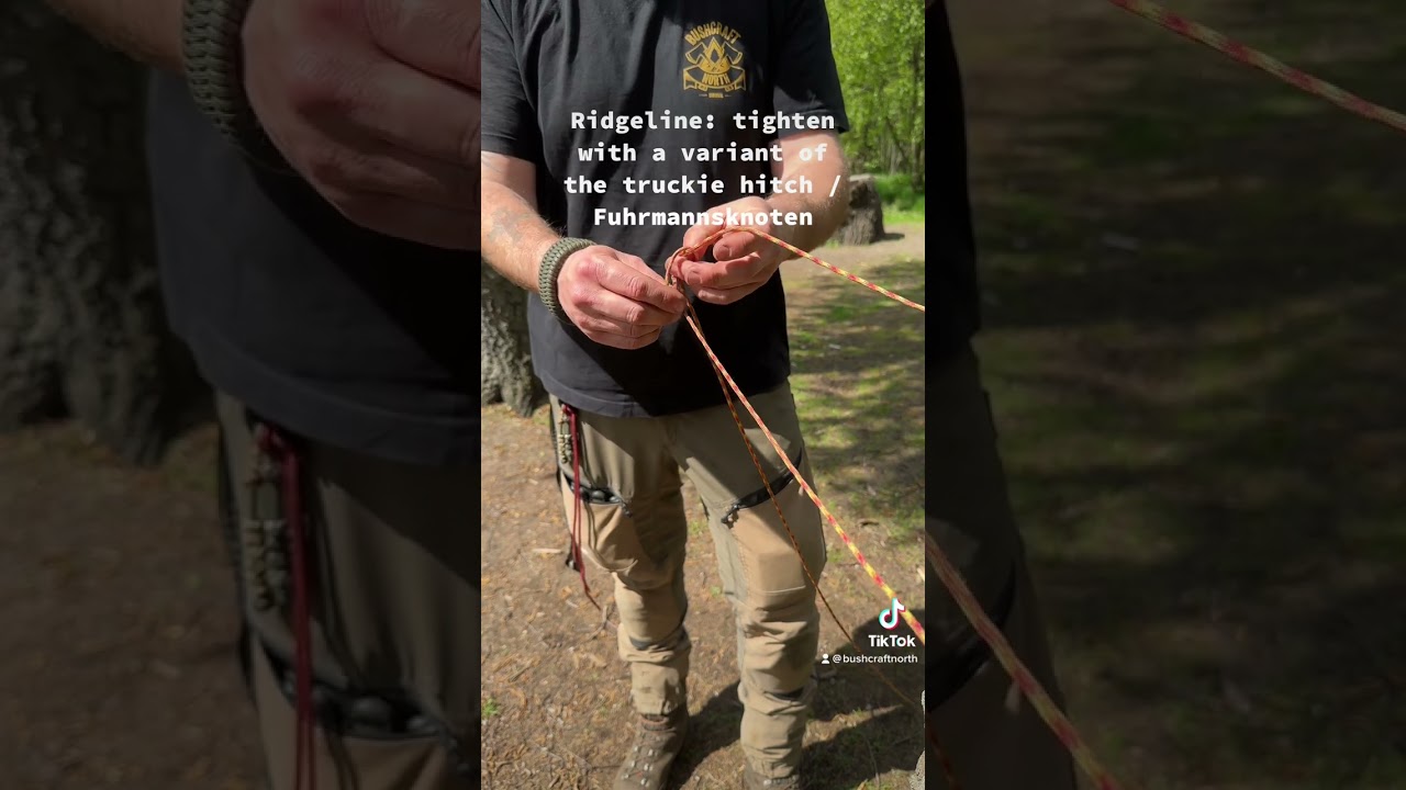 Ridgeline: stretch with a variant of the truckie hitch