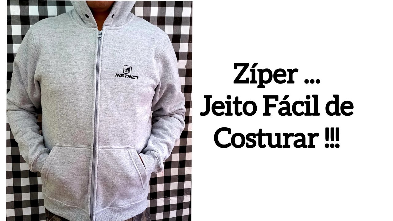 Como colocar Zíper em blusa com capuz