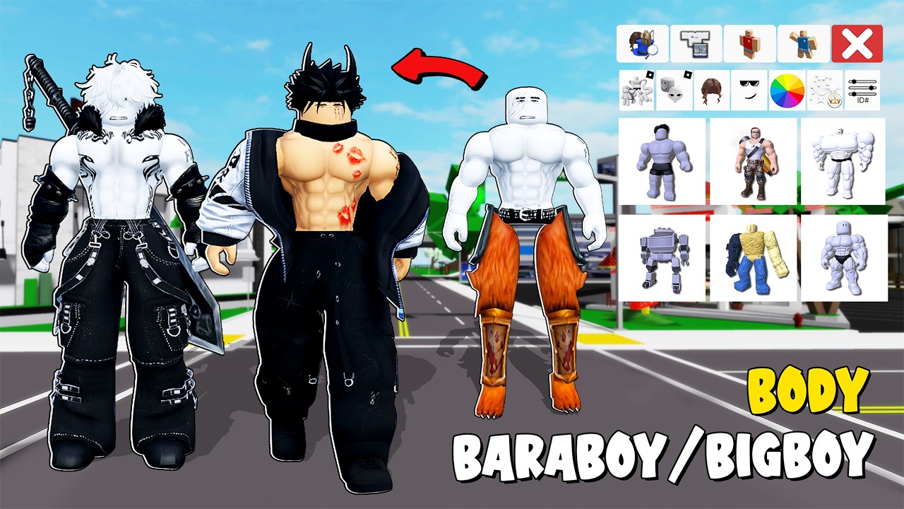 20+ CODE BODY BIG BOY TINGGI & OUTFIT Di Brookhaven - Roblox