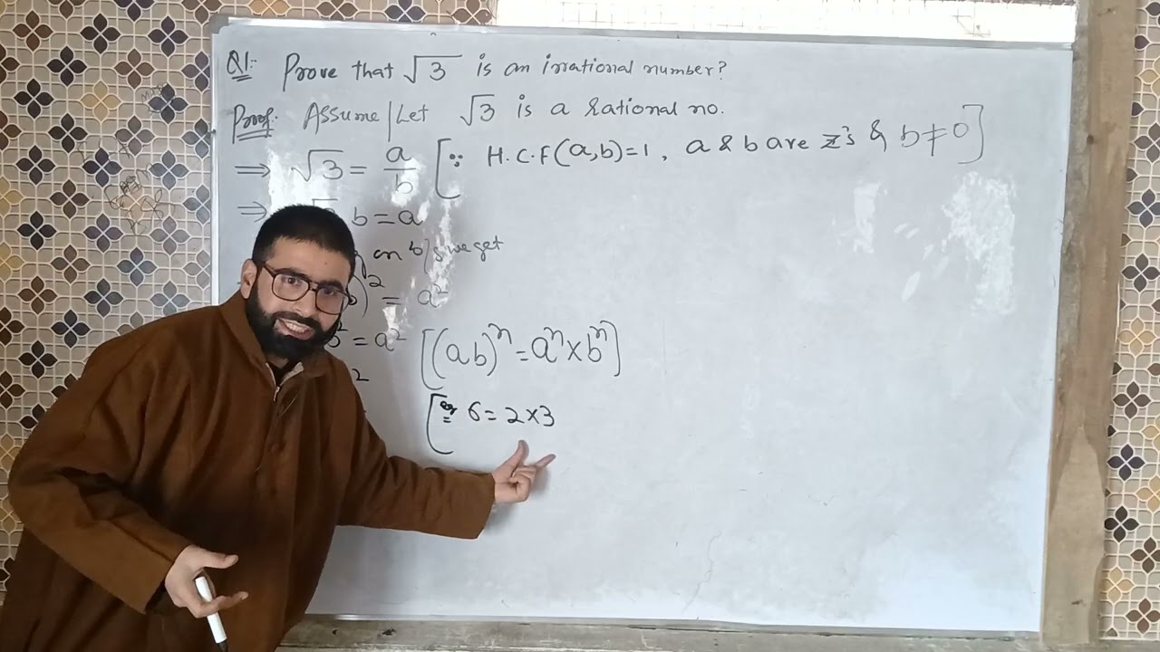 Prove that root 5 ia an irrational number ||CLASS 10TH ||BY JAHANGIR SIR 