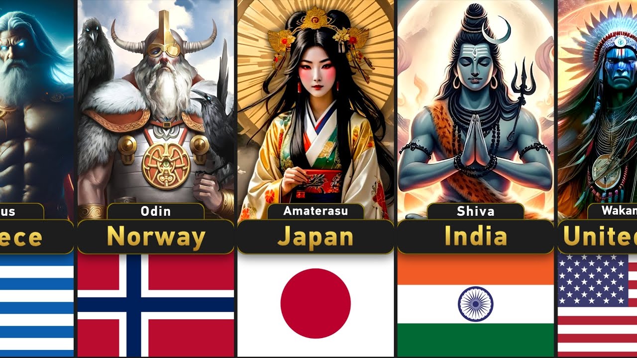 Gods from Each Country! Some Mythological Gods You Won't Believe Exist!