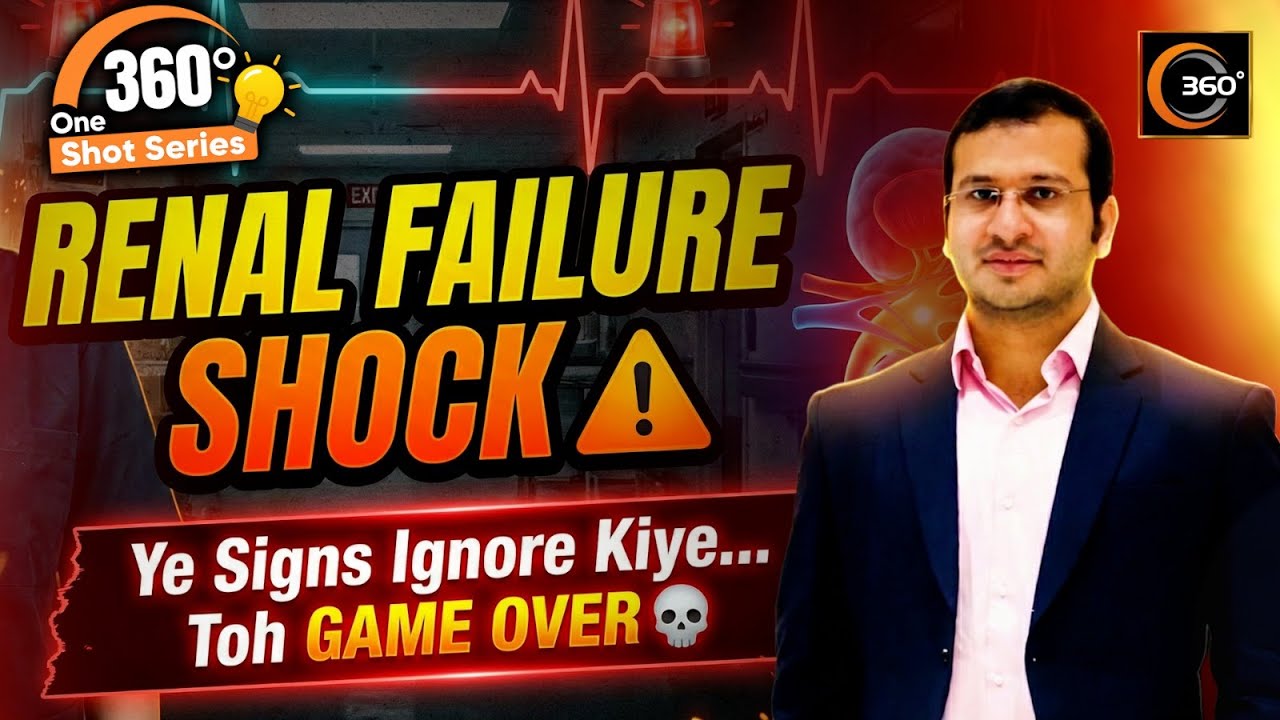 Renal Failure Explained | Electrolyte Imbalance | 360 Degree One Shot Series🔥| Siddharth Sandu Sir