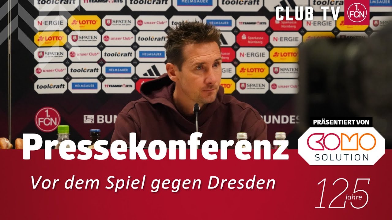 RE-LIVE: Die PK mit Miro Klose vor dem Spiel gegen Dresden