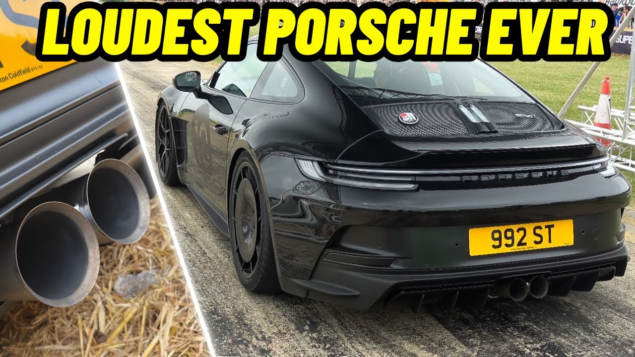 DEAFENING PORSCHE 911 S/T fitted with JCR EXHAUST!
