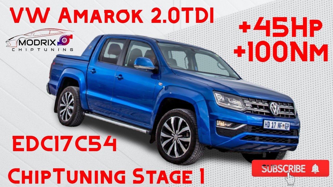 ✅ VW Amarok 2.0TDI 103kw 140 Hp ChipTuning +45Hp +100Nm Stage 1 EDC17C54