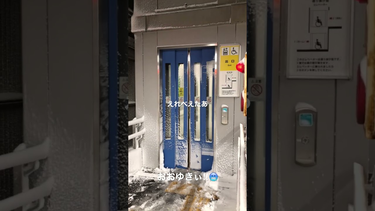【大雪エレベーター】吹雪に襲われたフジテックラクール