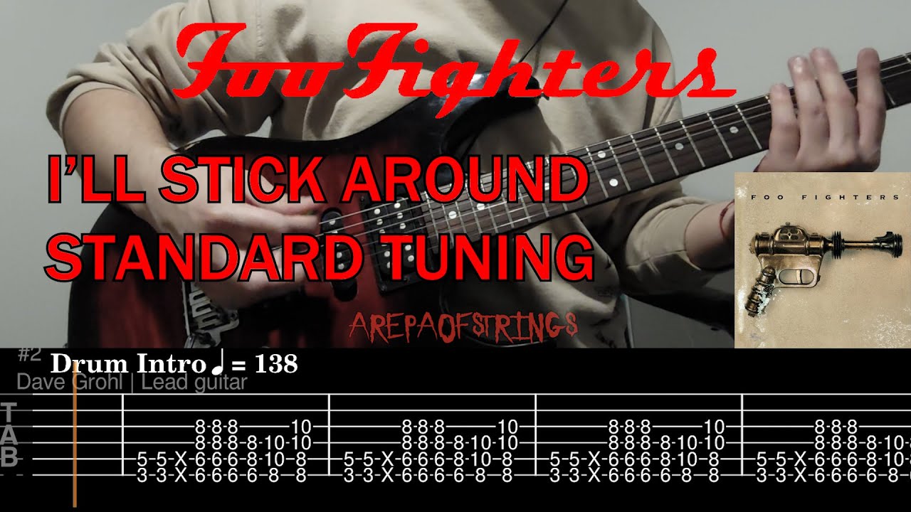 I'll stick around - Foo Fighters Guitar cover with TABS