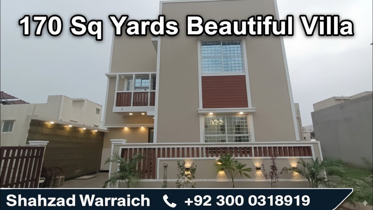 170 Sq Yards Beautiful Villa in Naya Nazimabad Karachi