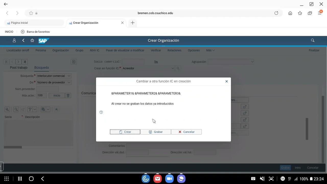 SAP Fiori - Pasos Iniciales con FI - 04 - Creación de Acreedor en SAP