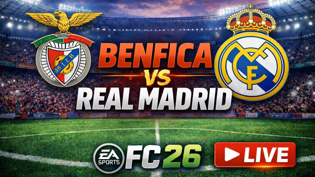 BENFICA 2 vs 1 REAL MADRID LIVE 🔥 | UEFA Clash on PS5