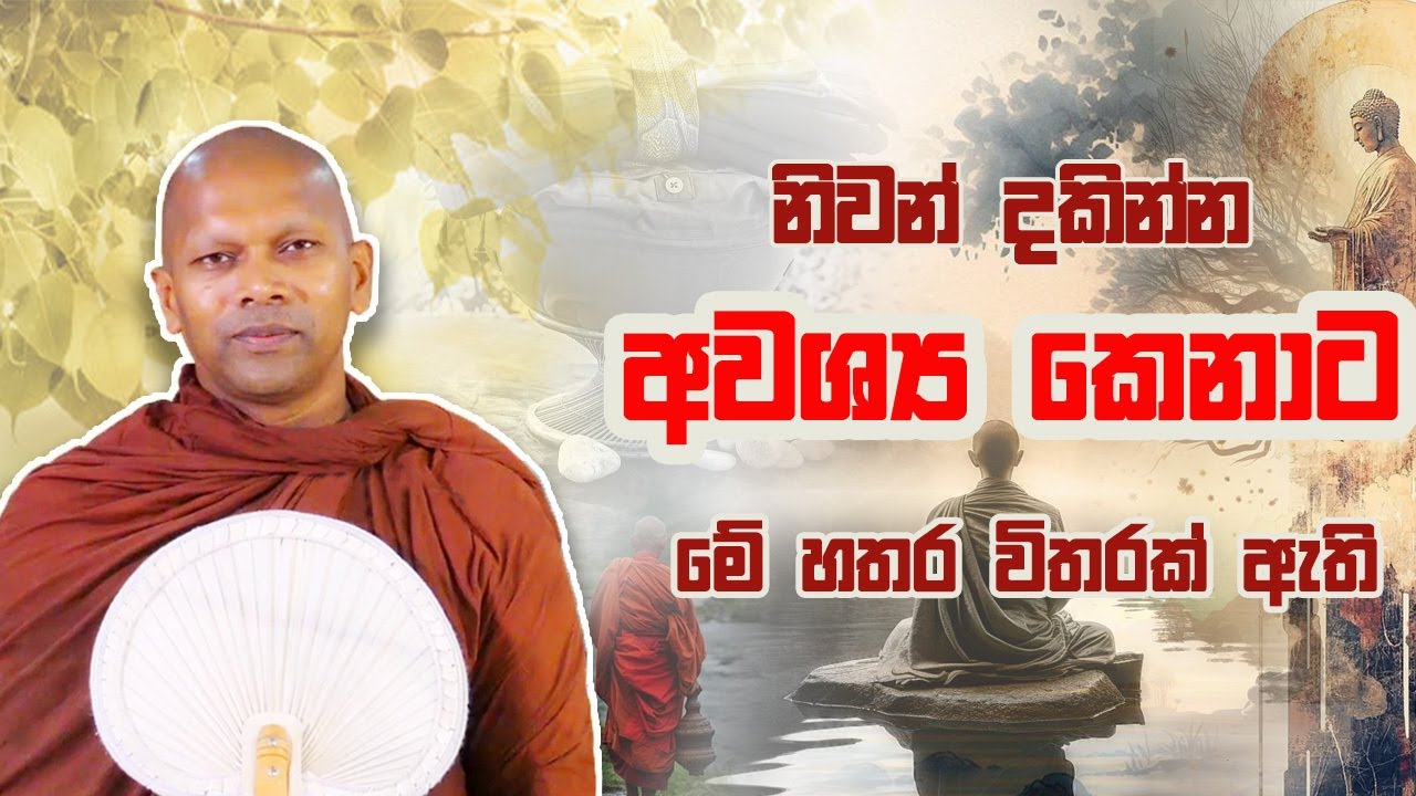 නිවන් දකින්න අවශ්‍ය කෙනාට මේ හතර විතරක් ඇති | Ven. Handapangoda Nivathapa Himi