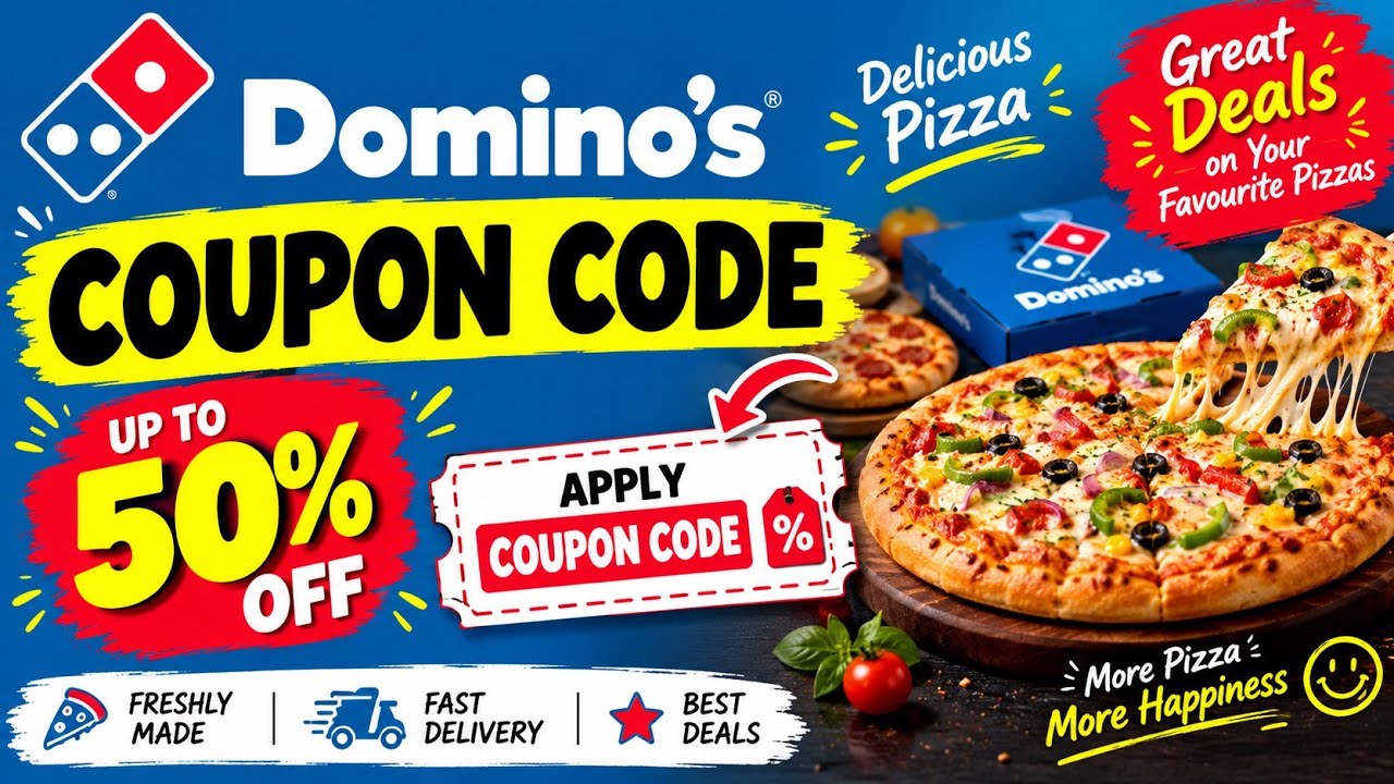 dominos 6 pizza 8 rs free || dominos coupon code today || new offer today | Domino's coupon 