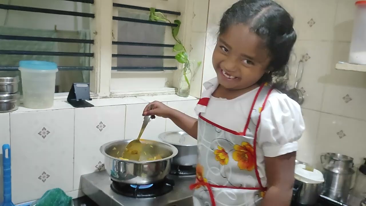My daughter cooking time