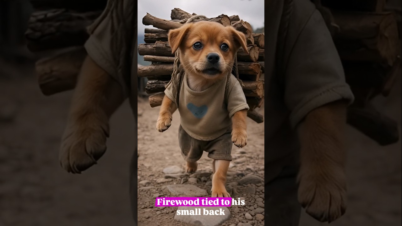 Struggles of a Little Puppy in a Poor Hill Village (Realistic Emotional Story)