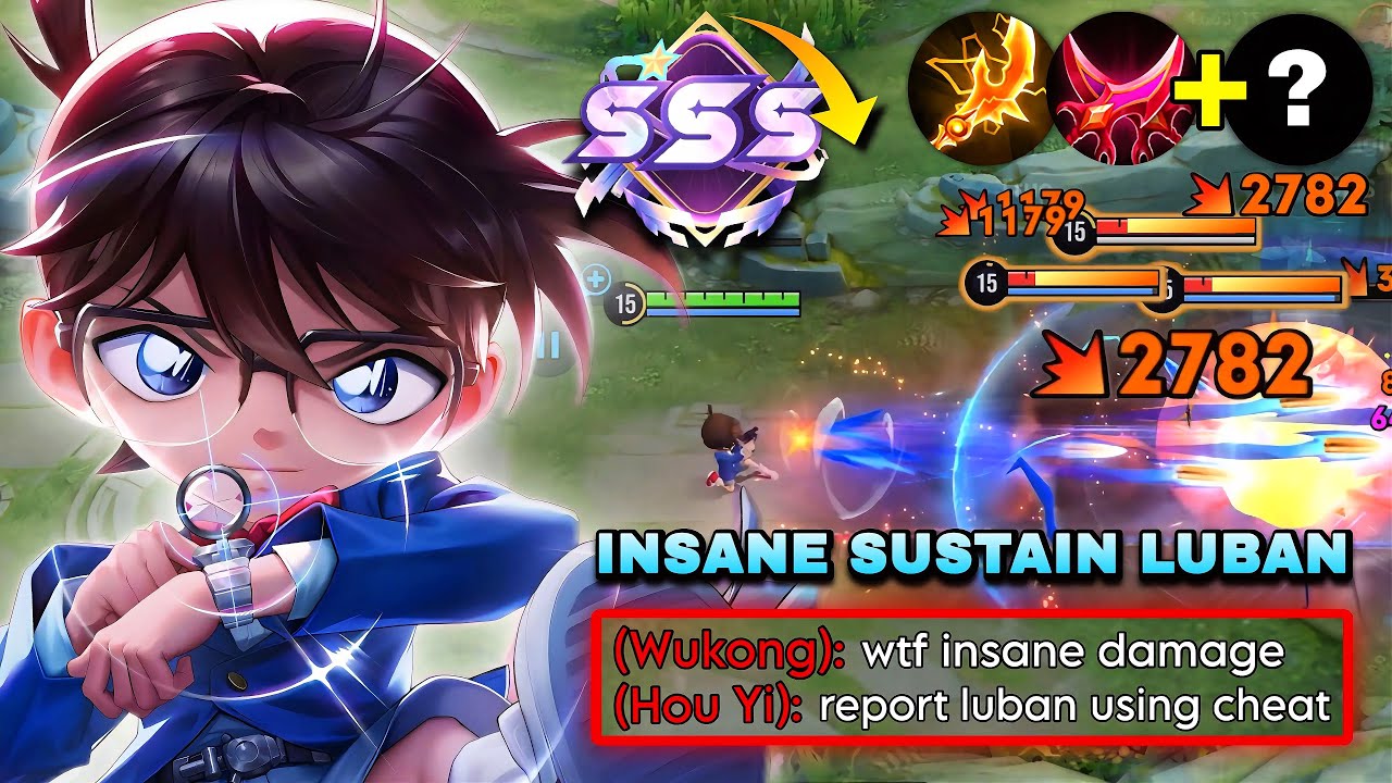 CHINA LUBAN NEW INSANE SUSTAIN WITH SPARKFORGED BUILD IS OP! | HONOR OF KINGS