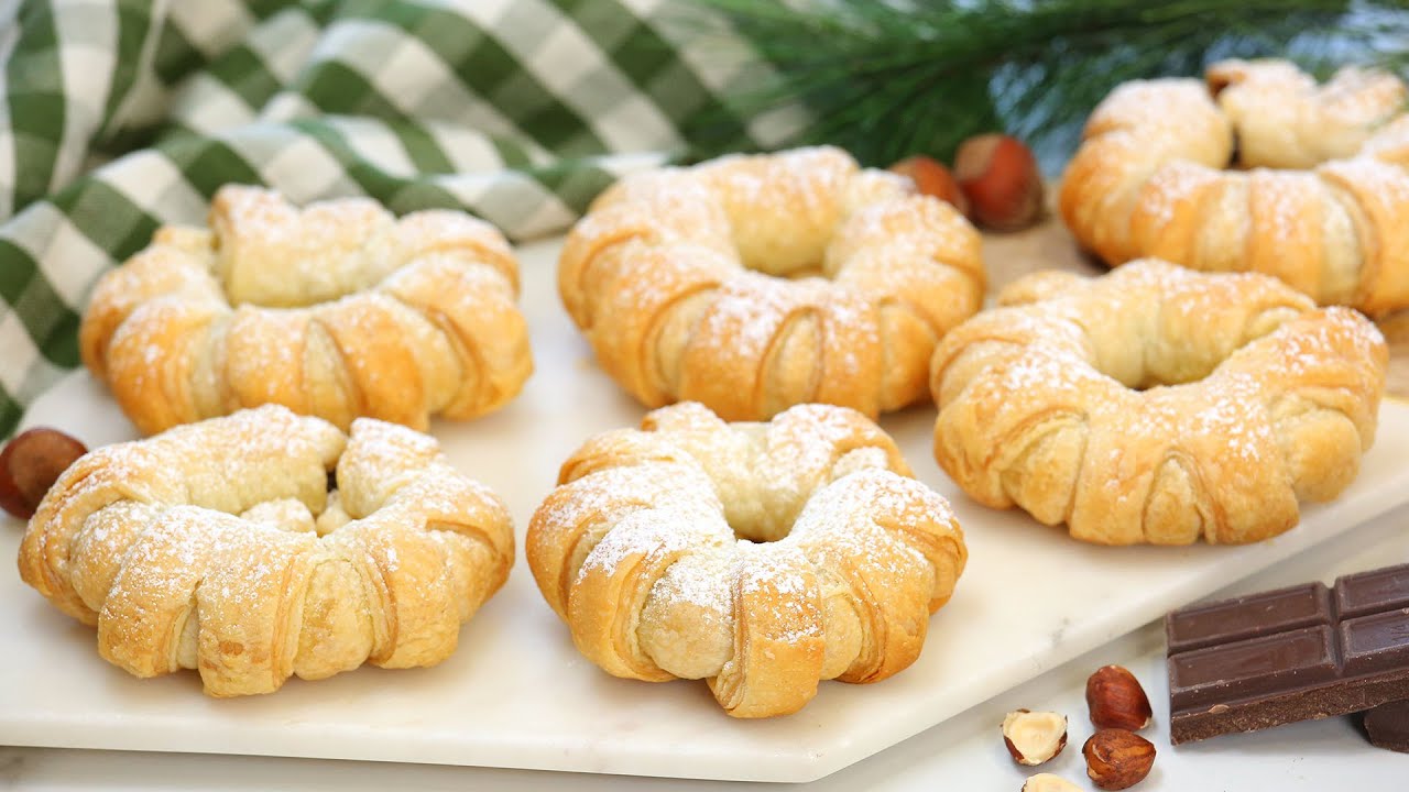 Puff Pastry Nutella Donuts | 2 Ingredient Christmas Dessert