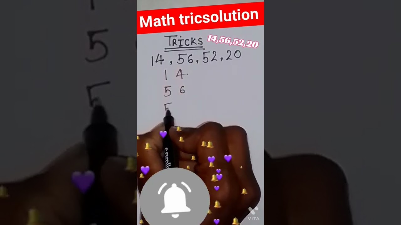 Trick solve 14,56,52,20 solution very easy/Math Tricsolution