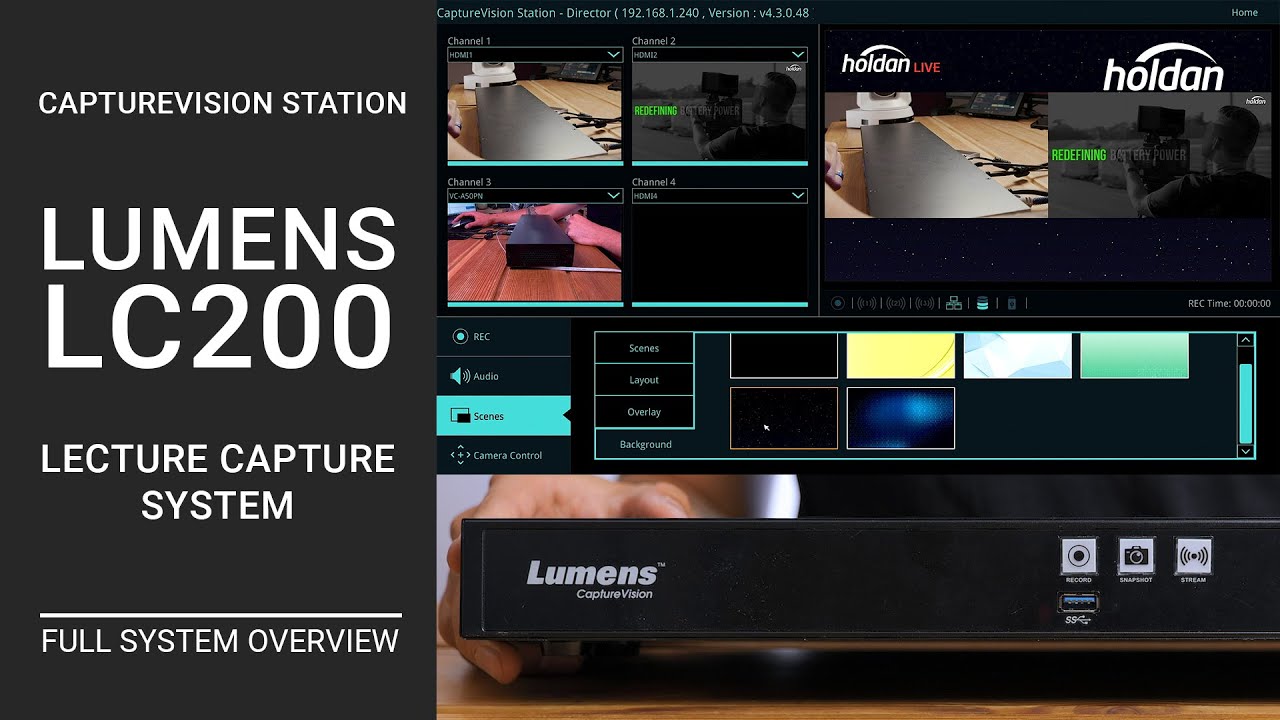 Lumens LC200 Lecture Capture System | HD Switcher, Recorder, & Live Streaming Media Processor Review