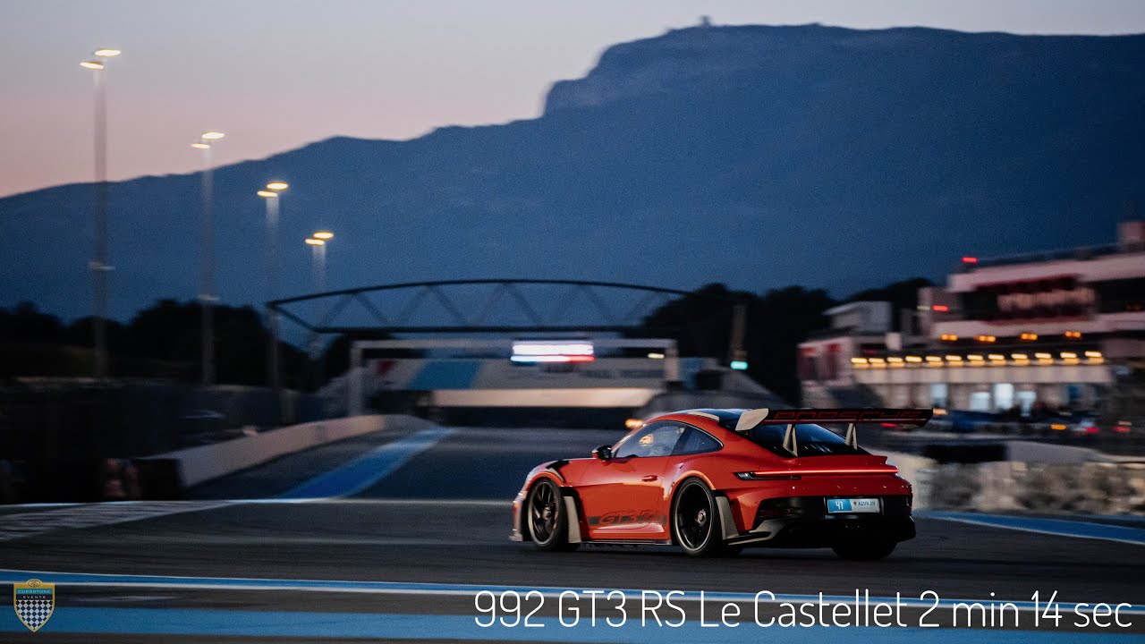 Porsche 992 GT3 RS Castellet 2 min 14 sec