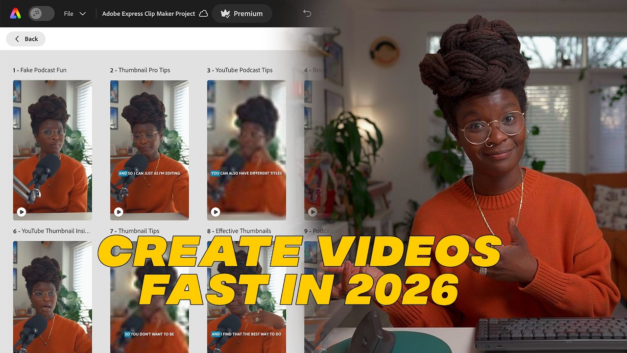 Редактируйте видеоподкасты БЕСПЛАТНО: руководство по Adobe Express 2026