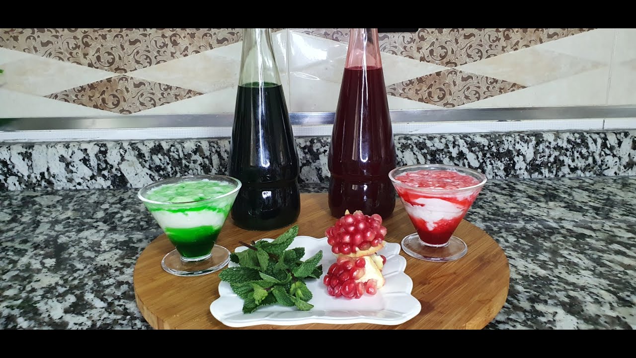 سيرو سبور بنكهة الرمان و نكهة النعناع🍃 الشهير بخطوات بسيطة 👌 أحسن من الذي يباع في المحلات🤗