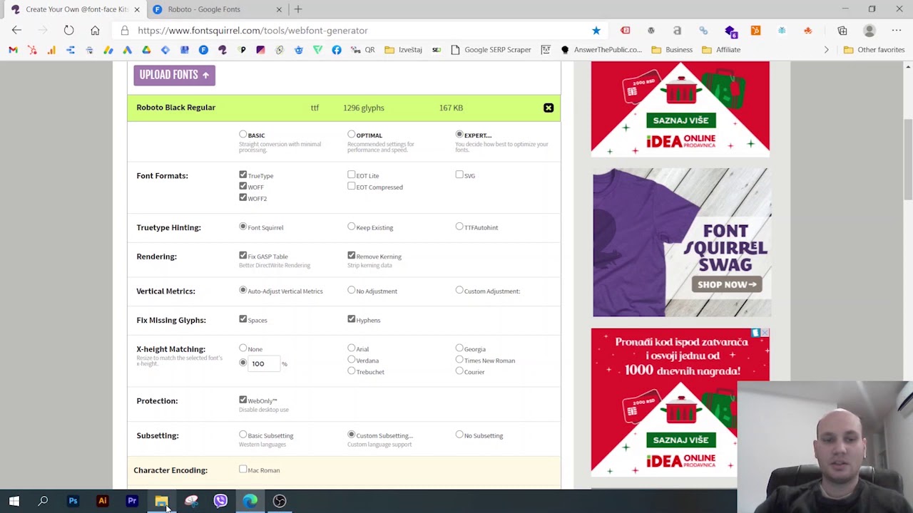 Kako optimizovati font za veb sajt i aktivirati Preload Font opciju za brže učitavanje sajta.