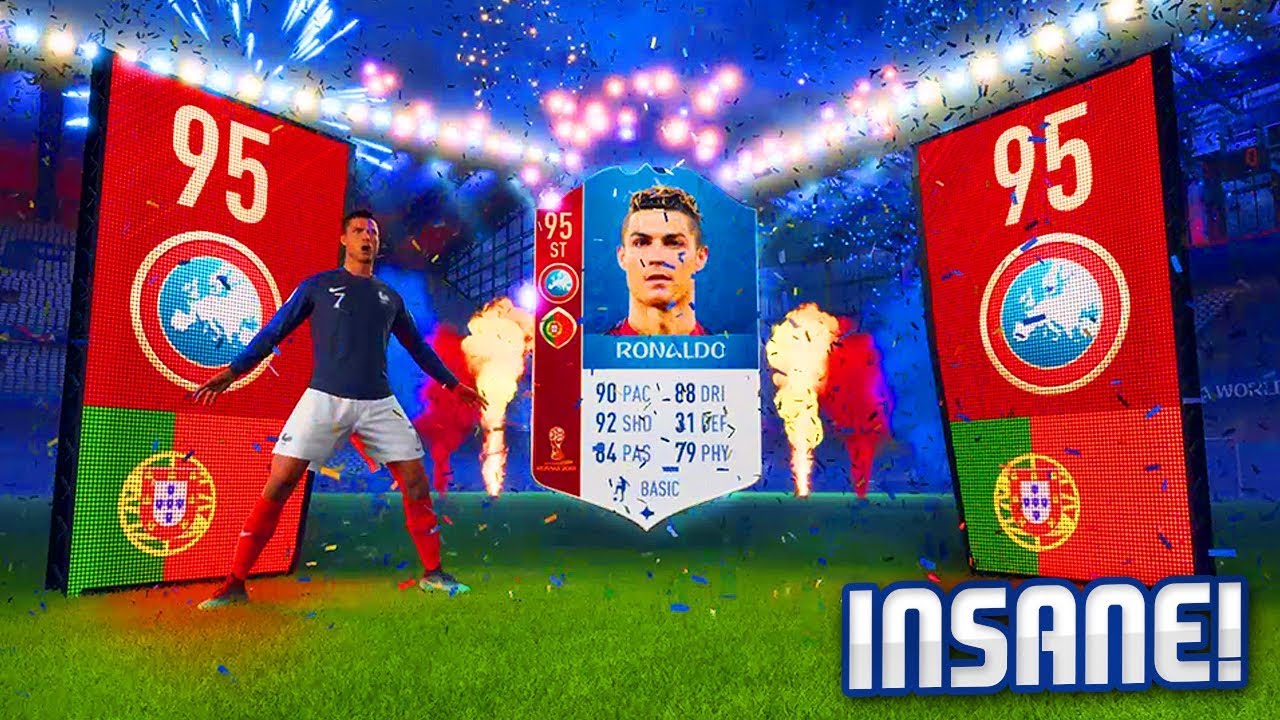 95 RATED ST RONALDO IN A PACK! (FIFA 18)