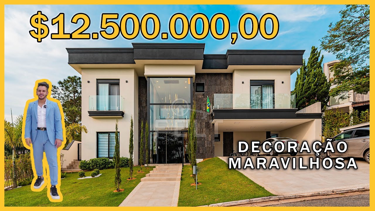 MANSÃO SURREAL DE R$12.500.000,00 EM ALPHAVILLE - SÃO PAULO - DECORACAO DOS SONHOS E ALTA TECNOLOGIA