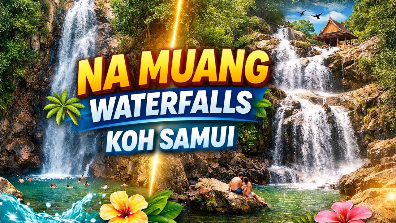 Na Muang Waterfalls 1 & 2 💦 Hidden Jungle Paradise in Koh Samui | Thailand Travel Shorts