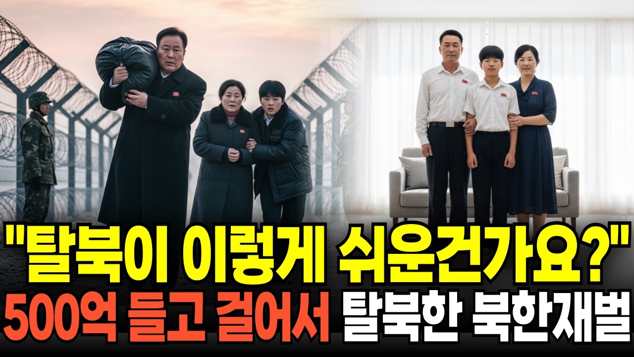 국정원도 경악! 500억 들고 걸어서 탈북한 북한 재벌