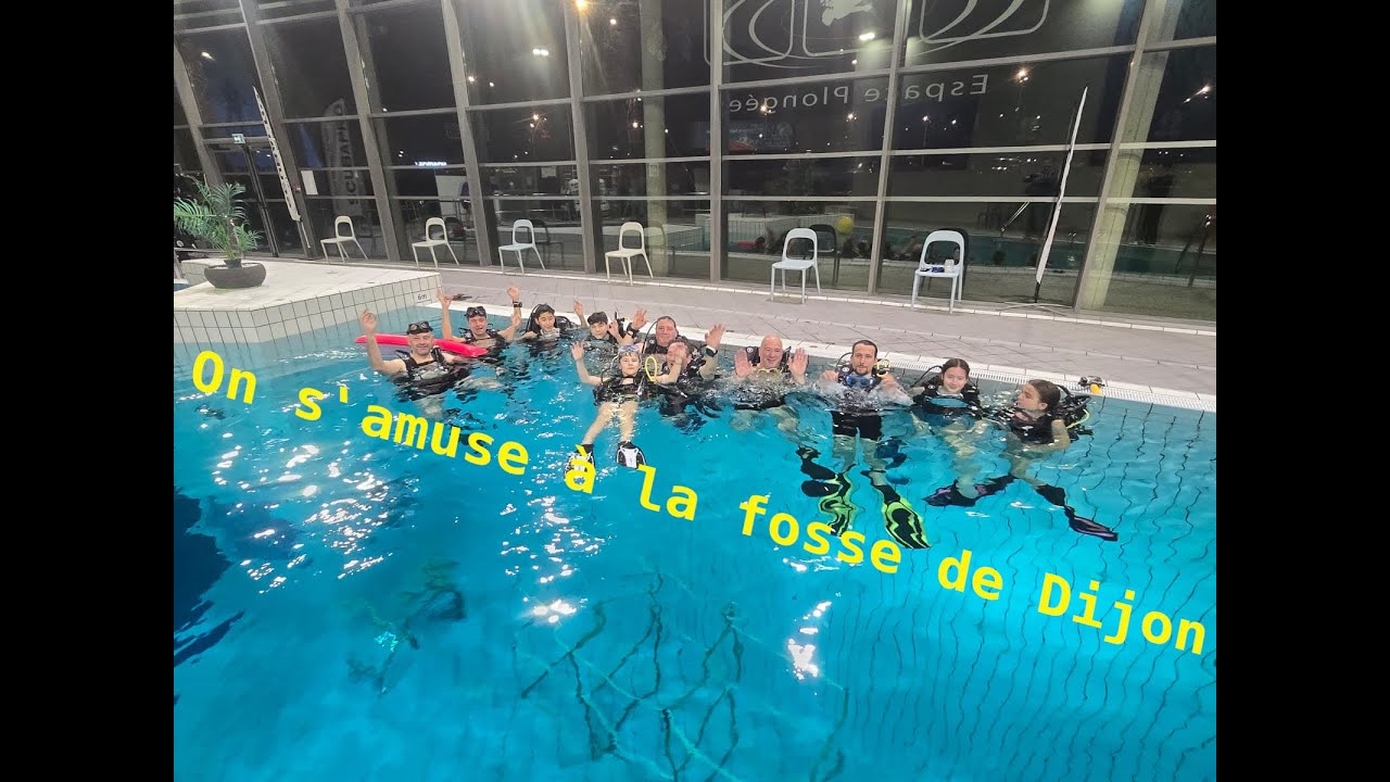 les enfants de l'ASPRENAUT à la fosse de DIJON
