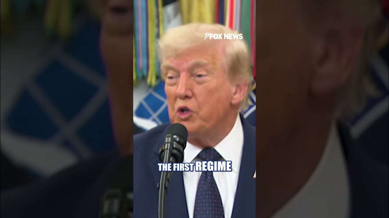 Trump says 'third regime' in Iran is more reasonable #shorts #us #news #foxnews #Trump #Iran