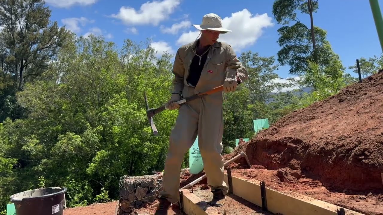 Day 2 of Building Our Outdoor Stairs