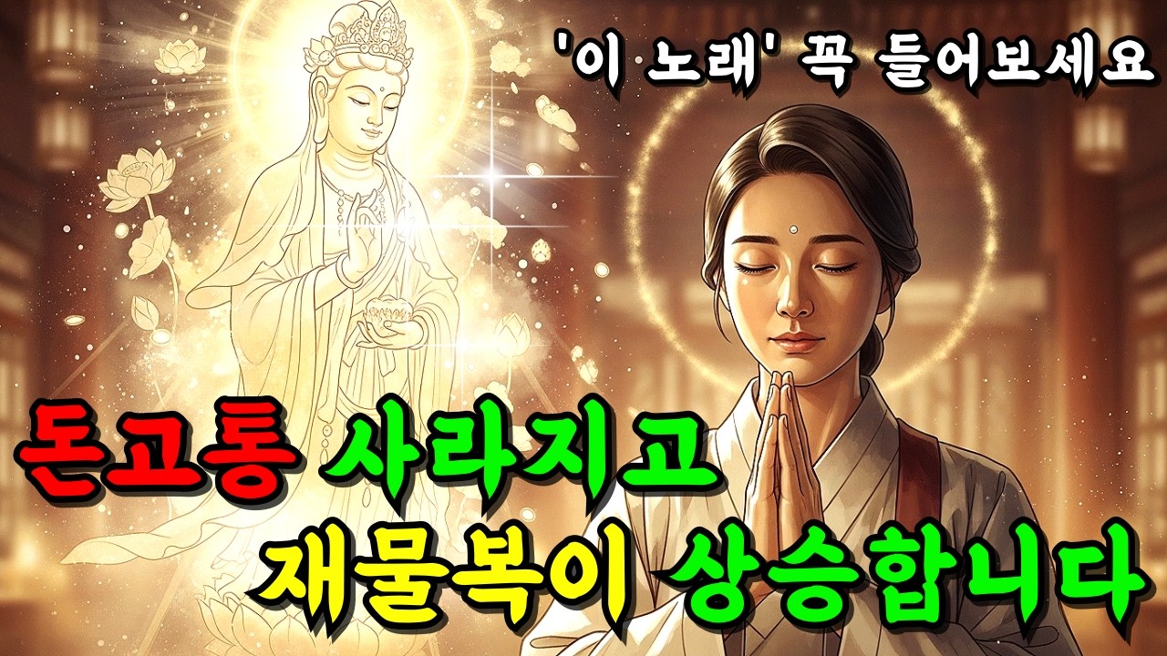 아침에 '이 노래' 꼭 들으세요! 💗간절한 염원이 반드시 이루어집니다.🎵가족건강, 대운, 재물운, 인생역전 소원성취🍀#로또 #불교음악 #행운음악 #명상음악