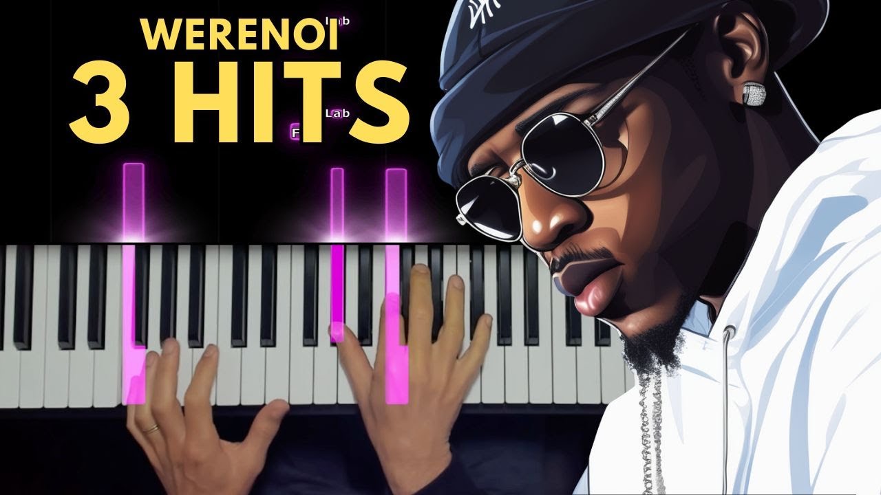 Apprends 3 Titres de Werenoi - Tuto Piano Rap