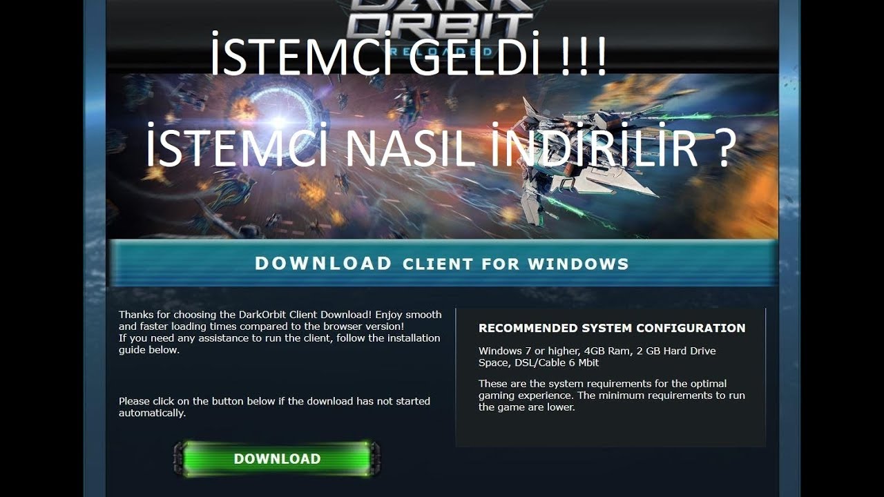 DARKORBİT İSTEMCİ GELDİ NASIL İNDİRİLİR ??
