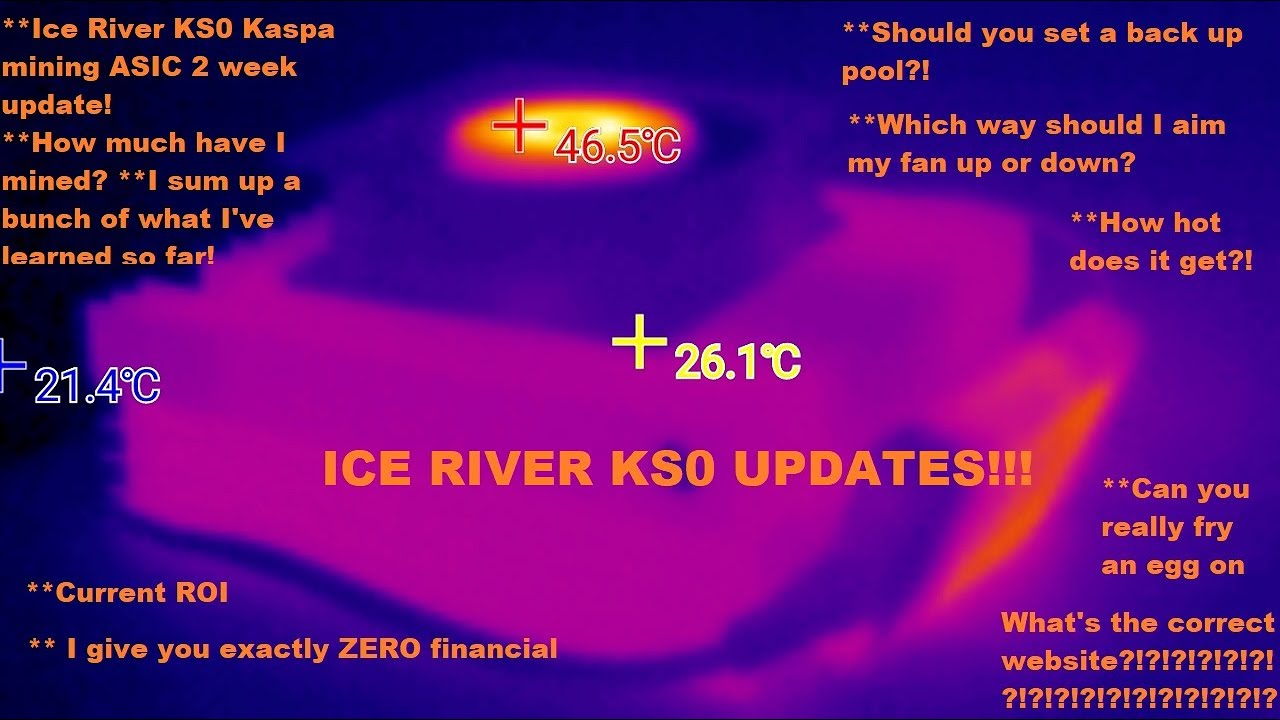 Ice River KS0 Kaspa Mining ASIC DEEP DIVE! (Thermal camera and fan/cooling info!)