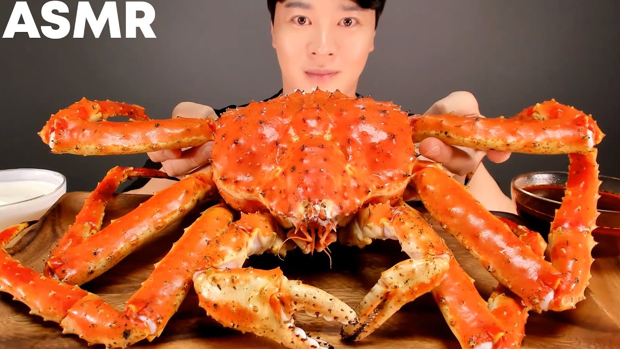 大きなタラバガニを食べる🦀 GIANT RED KING CRAB 3KG MUKBANG EATING SHOW
