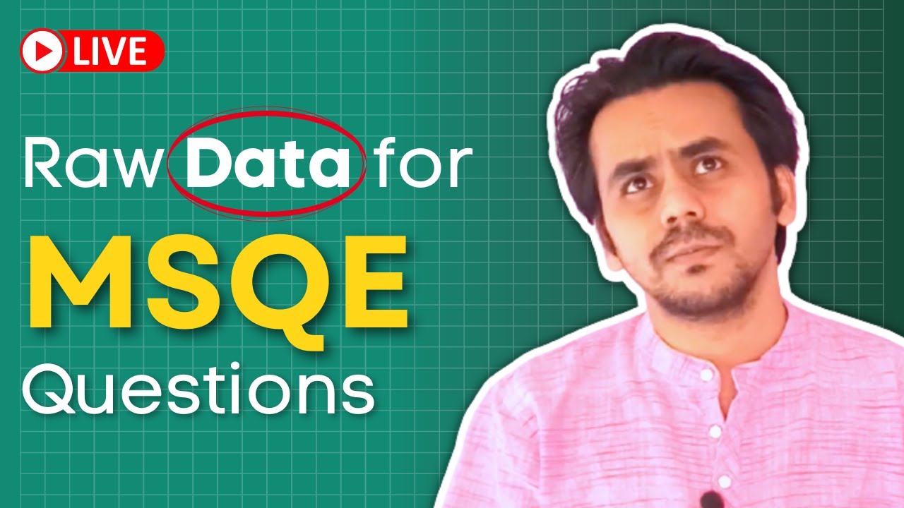 Completing the Raw Dataset for MSQE Previous Year Question Papers