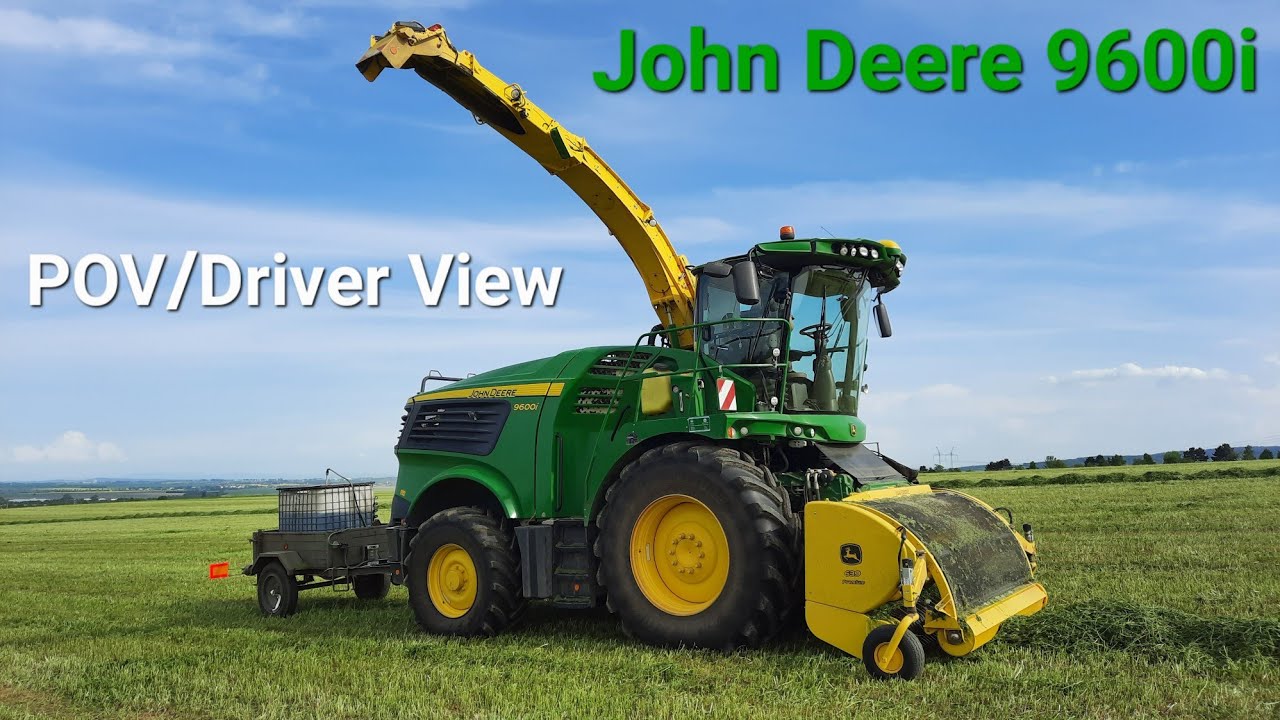 Senáže vojtěšky s řezačkou John Deere 9600i | POV/Driver view