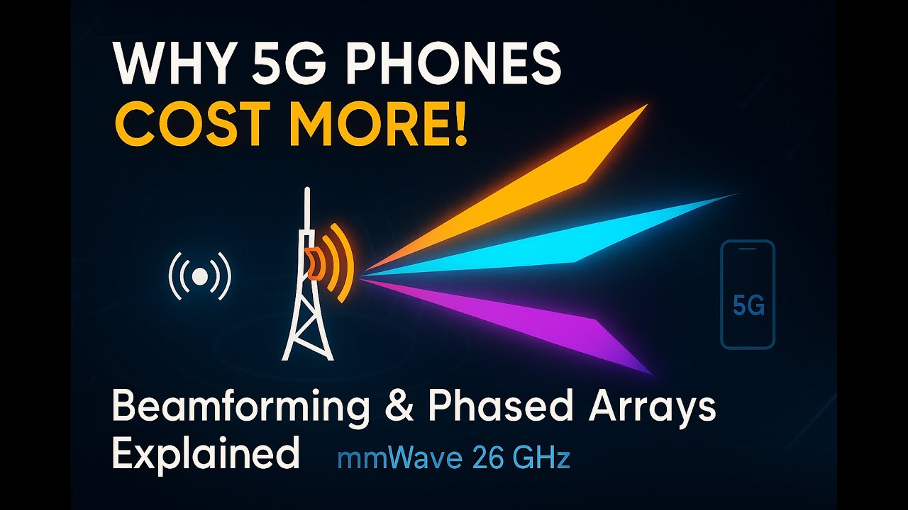 Why 5G mmWave (26 GHz) Phones Are Expensive — Beamforming, Steering & Phased Arrays Explained