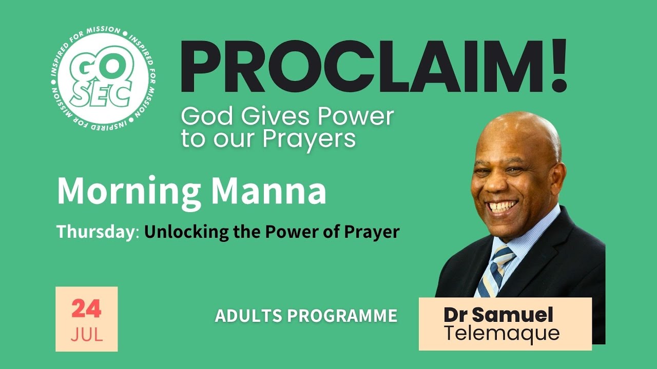 CAMP25: Morning Manna – Pr Samuel Telemaque