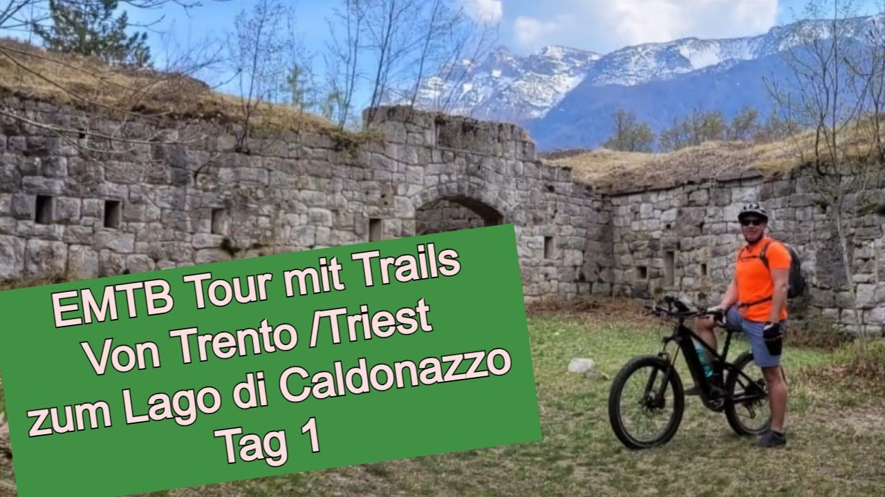 EMTB TRAIL TOUR SÜDTIROL Lago di Caldonazzo und über Trails zurück EMTB Tour in Trento Mountenbiken