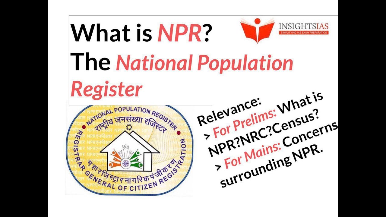 Lazy Lesson by InsightsIAS - National Population Register