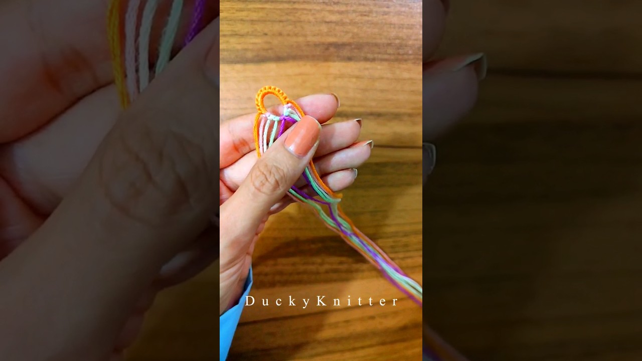 HOW TO  start your bracelets with a TEARDROP loop #diy #friendshipbracelets #friendshipbracelet