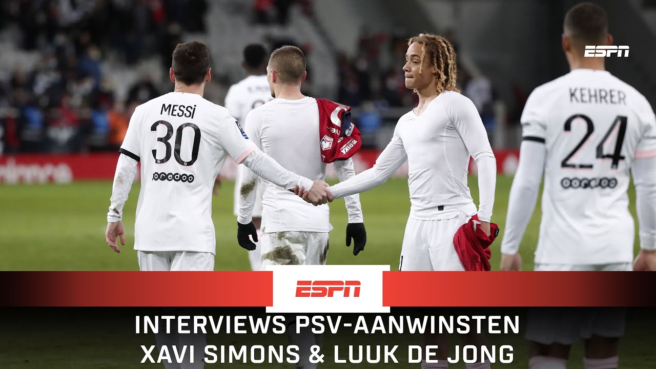 Xavi Simons dankbaar voor spelen met Messi, Mbappé & Neymar 😍 | Interviews Simons & Luuk de Jong